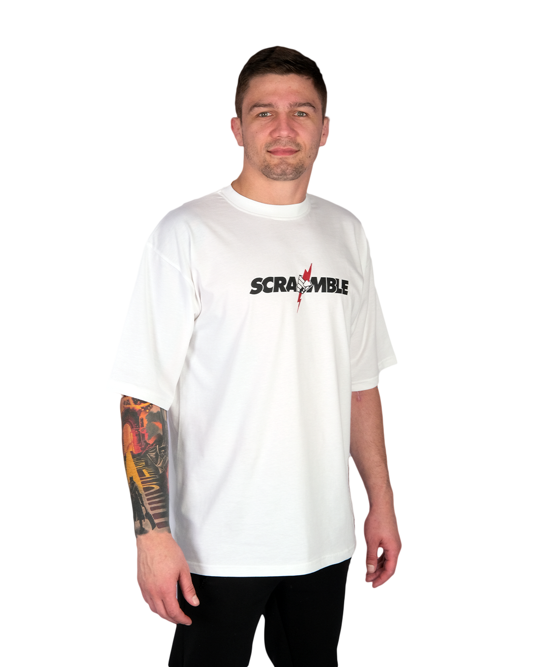 Scramble Never Die T-Shirt – White - thumbnail 3