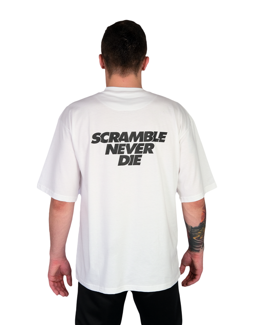Scramble Never Die T-Shirt – White - thumbnail 2